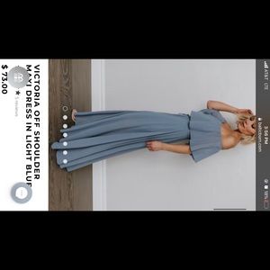 Small maternity dress - dusty blue. Worn once!